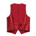 thumbnail image 4 of ETHAN Boys Red Suit for Boys 3 Pieces Boys Blazer Formal Suit Set for Wedding Boy Suit 7Y, 4 of 8