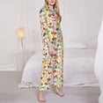 thumbnail image 3 of Balery Farm Conjunto de Pijama con Estampado para Mujer, Conjunto de Dos Piezas con Manga Larga, Ropa de Dormir Suave con Bolsillos, Pijamas Cómodos-Small, 3 of 7