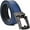 Navy Belt / Black Buckle, variant on Men's Ratchet Belt Genuine Leather Mens Belt with Slide Ratchet Belts for men