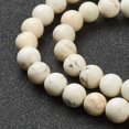 thumbnail image 2 of 5pcs Nrtutal Magnesite Beads Strands Round 8mm Hole: 0.8mm about 49pcs/strand 14.96 inch(38cm), 2 of 4