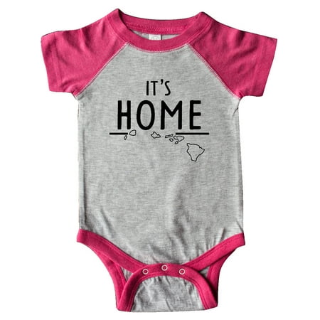 

Inktastic It s Home- Hawaii State Outline Gift Baby Boy or Baby Girl Bodysuit