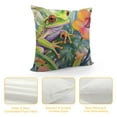 thumbnail image 4 of Creowell Funny Animal Frog Home Decorative Throw Pillow Cover Watercolor Tree Frog in Tropical Jungle Cushion Case Decoration Outside Pillowcase Sofa Couch Decor, 4 of 5