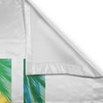 thumbnail image 3 of Ambesonne Beach Kitchen Curtains, Banner Stripes Exotic, 55"x45", Blue Yellow Green, 3 of 3
