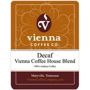 Vienna Coffee WVCHDG-12 12 oz Ground Decaf Coffee, Vienna Coffee House Blend-Each