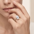 thumbnail image 4 of Rosec Jewels Lab Grown Diamond Solitaire Engagement Ring 3 Carat - IGI Certified Radiant Cut Diamond Ring - E-VS1 Quality, 14K Yellow Gold, US 6.00, 4 of 6