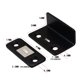 thumbnail image 3 of Tope de puerta Magnético sin perforaciones El gabinete atrapa herrajes delgados en forma de L Negro, 3 of 4