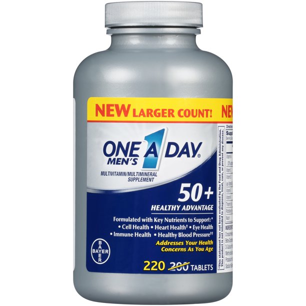 One A Day® Men's 50+ Healthy Advantage Multivitamin ... One A Day® Men's 50+ Healthy Advantage Multivitamin ...
