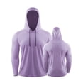 thumbnail image 2 of Camisetas para Hombres Manga Larga Protección Solar SPF 50+ UV Tops Color Sólido Casual Deportes Sudaderas, 2 of 2