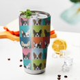 thumbnail image 3 of 30oz Boston Terrier Tumblers Stainless Steel Tumbler with Lid and Straw,Vacuum Insulated Double Wall Travel Tumbler Cups Mug with Cleaning Brush for Coffee,Tea, 3 of 7
