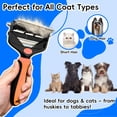 thumbnail image 4 of 3-in-1 Pet Grooming Brush for Dogs & Cats – Removes Loose Hair, Mats & Undercoat, Safe Deshedding Tool for Long & Short Hair, 4 of 9