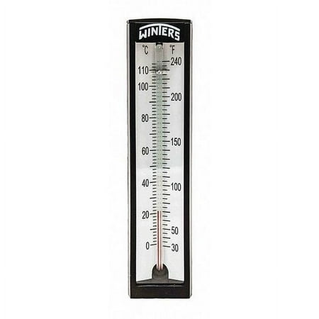 Winters Thermometer,Analog,30to240 F,1/2" NPT TAS150LF.