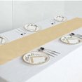 thumbnail image 5 of Efavormart Pack of 5 | CHAMPAGNE Premium Polyester Table Top Runner For Weddings Birthday Party Banquets Decor Fit Rectangle and Round Table, 5 of 10