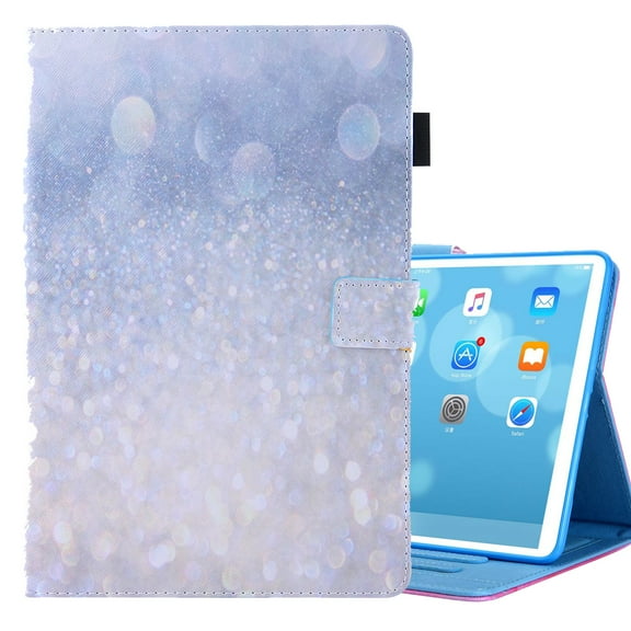 Allytech iPad mini 6 Case, iPad Mini 6 Flip Case 8.3", PU Leather Smart Cover Auto Sleep Wake Multi Angle Stand Shockproof Protection TPU Back Cover for Apple iPad mini 6 2021, Silver Sand