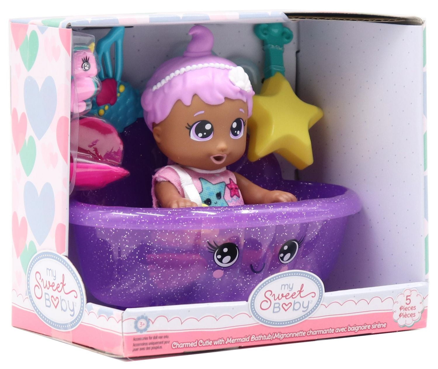 My Sweet Baby 5-Inch Charm Cutesies Mermaid Play Set