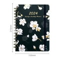 thumbnail image 6 of BAETEUY Weekly Planner 2024 Monthly Planner Flower Print Coil Design Planner Notebook for Home School Office, 6 of 8