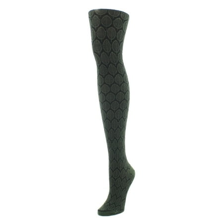 

MeMoi Leaf Patterned Cotton Blend Sweater Tights - Mens - Male