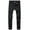 Black, variant on MELDVDIB Mens Ripped Jeans Pant Baggy Button Elastic Waisted Straight Leg Pants Fashion Casual Solid Color Lounge Trousers with Pockets Black M
