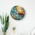 thumbnail image 4 of 10 Inch Wall Clock Battery Operated Silent Clock Decorative for Office, Kitchen, Outdoor, Living RoomSea Beach Starfish Sand Ocean Wave Chic, 4 of 4
