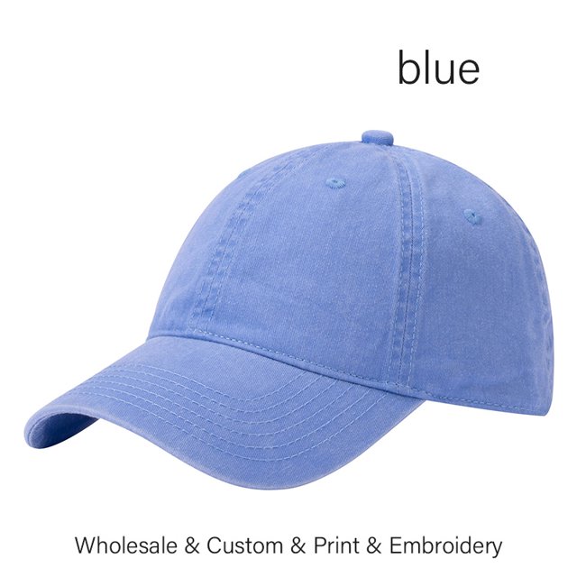 SLECKTON Custom Baseball Cap Brand Logo Design DIY Sun Hat Embroidery Print Photo Washed Retro Cotton Cowboy Hat Adult Wholesale RWJDXD