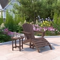 thumbnail image 4 of WestinTrends Dylan Outdoor Adirondack Chair With Ottoman And Side Table 3-Piece Set, Dark Brown, 4 of 17
