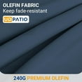 thumbnail image 3 of ELPOSUN Oversized All-Weather Aluminum Patio Armchair with Cushions, Dark Grey/Blue (Set of 2), 3 of 6