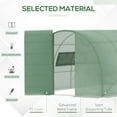 thumbnail image 3 of Outsunny 13' x 10' x 6.5' Outdoor Portable Walk-In Greenhouse with PE Cover, 3 of 9
