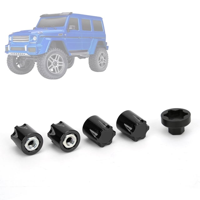 4pcs RC Wheel Rim Center Cap,Aluminum Alloy M4 Nut Wheel Part for Axial SCX10 90046 D90