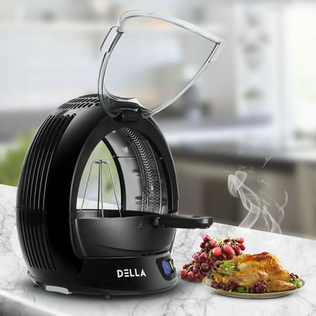 DELLA 9 In 1 Electric Air Fryer Stir Fry and Grill Halogen Rotisserie, (Best Place To Order Fried Turkey)
