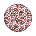 thumbnail image 3 of Spare Tire Cover, Leopard lip pink heart Wheel Cover Tire Covers for Trailers Car Truck Camper Universal Tire Covering Fits Diameter 14 inch, 3 of 7