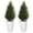 White, variant on OLIVIVI Artificial Cedar Tree 4FT Tall Faux Silk Plant for Home Office Decor Indoor Outdoor Fake Lifelike Potted Tree with Wood Branches 2 pack