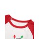 thumbnail image 4 of Pijamas Para La Familia Padre-Hijo Carta De Navidad Raglan Tops + Pantalones A Cuadros, 4 of 4