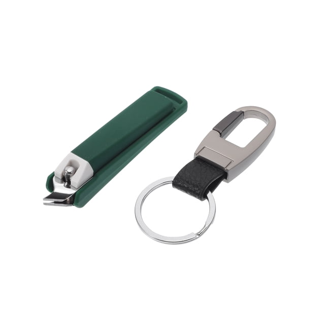 Kit de cortaúñas con llavero único Bargains 1 Set cortaúñas para uñas de los pies verde