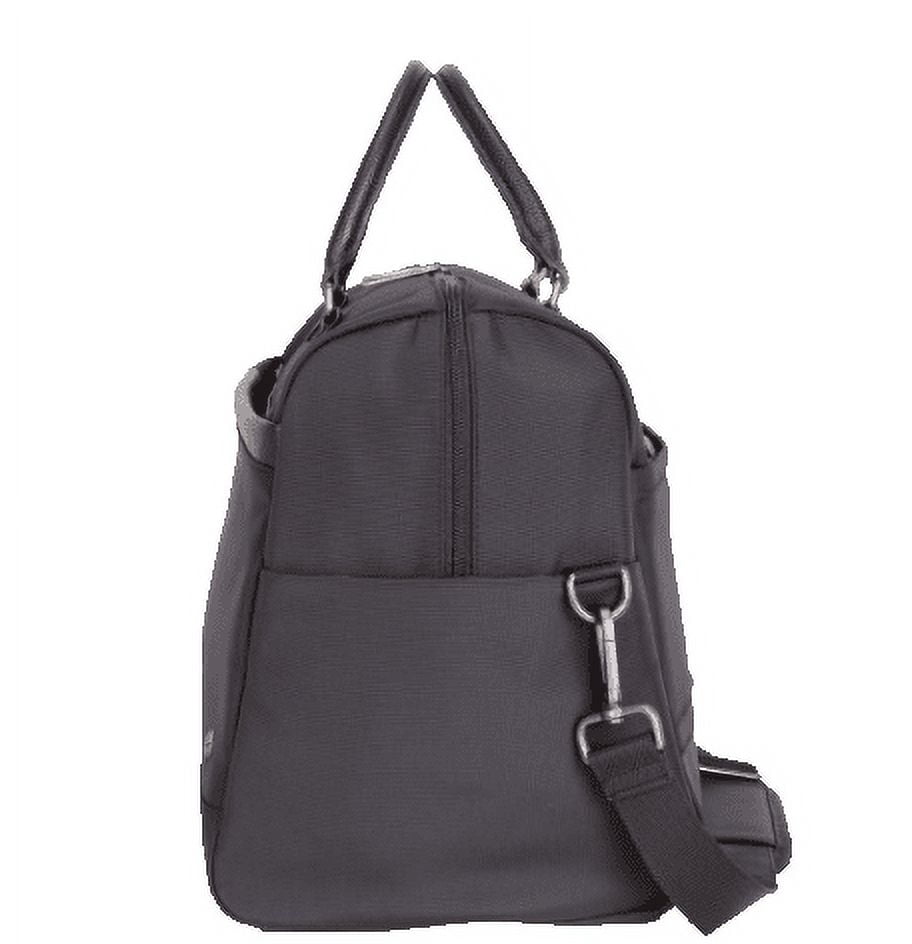 btL 18-inch Nylon Weekender Travel Duffel with a 15-inch Padded Laptop Sleeve, Black