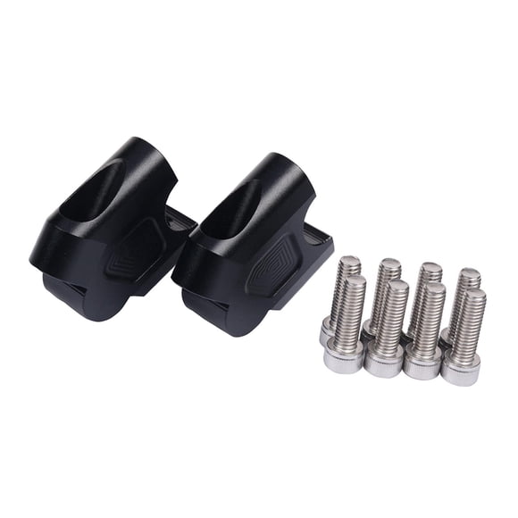 Abrazaderas para Elevador de Manillar de Motocicleta shamjiam CNC Negro