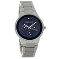 thumbnail image 4 of Caravelle Designed By Bulova Men's Blue Face Diamond Dial Watch 43D107, 4 of 6