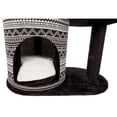 thumbnail image 3 of TRIXIE Giada Plush & Sisal 4-Level 44" Cat Tree with Scratching Posts, Condo & Hammock, Black, 3 of 8