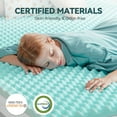 thumbnail image 2 of BDEUS 3 inch Gel Cooling Memory Foam Mattress Topper, Memory Foam Egg Crate Mattress Topper, CertiPUR-US Certified, King Size, 2 of 11
