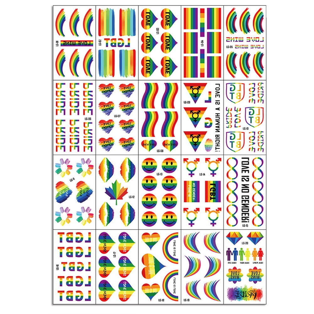 Rollo De 500 Pegatinas De Arcoíris – Orgullo Gay Con Corazones De 7 Colores – Extraíbles Para Mochilas Y Caras