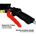 EXELAIR Digital Pistol Grip Tire Inflator Gauge EX0500D, Easy Clip Air