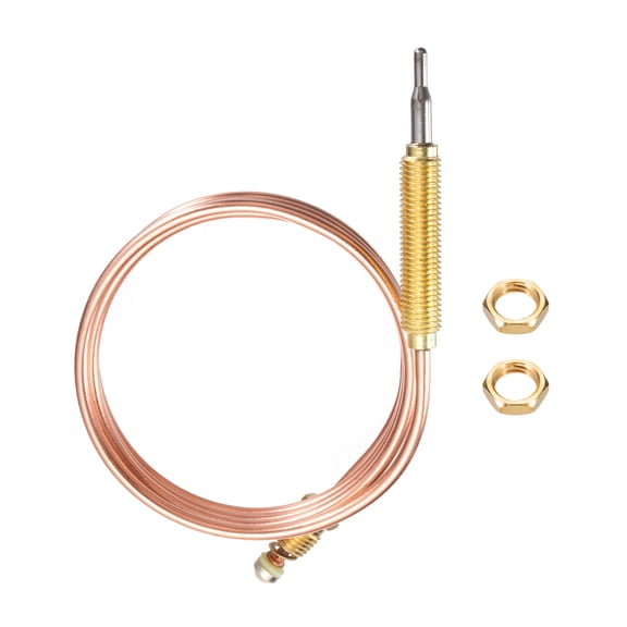 Uxcell 35.4" Thermopile Thermocouple 810C Gas Fireplaces Replacement Thermocouple M8 for Gas Furnaces, Boilers, Water Heaters, Thermostat Control