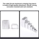 thumbnail image 2 of Clip De Aluminio Ovalado Plata Oval Aluminio Crimping Loop Resistente A La Corrosión Cable Virola Alambre Crimping Sleeve Wire Rope Virola Para Alambre Y Cuerda,2000Pcs 0.5Mm / 0.02Inch Cateissary TO005563-11, 2 of 5