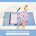 thumbnail image 3 of 2 Pack Flip Folders with Clear PVC Window Binder Pouches 3-Ring Binder Organizer for Office & Home Seashells and Bows, 3 of 6
