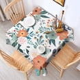 thumbnail image 2 of Pioneer Flower Floral Print Pattern Square Tablecloth,Waterproof Square Table Cover,Wipeable Spillproof Washable Table Cover for Home Kitchen Party Decor 42"X42"(107x107cm), 2 of 6