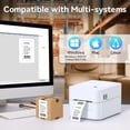 thumbnail image 2 of Restored iDPRT Label Maker - 3 inch Thermal Printer for Small Business, Print Variety of Label Types via USB or LAN Network Connectivity, Barcode Printer for Warehouse, Office, Support Multi Systems, 2 of 7