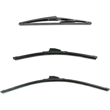 Front and Rear Wiper Blade Set 3 Piece - Compatible with 2014 - 2020, 2022 INFINITI QX60 2015 2016 2017 2018 2019