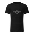 thumbnail image 4 of Sngxgn Mens Short Sleeve Round-Neck T-Shirt, Loose Casual Tops in Solid Colors, Soft and Breathable Basic Tees(Black,M), 4 of 5