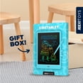 thumbnail image 4 of Jeexi LCD Writing Tablet Doodle Board - 10inch + Tracing Book, Colorful Drawing Pad, Electronic Toddler Drawing Tablet for Kids, Educational Toys Gift for 3 4 5 6 7 Years Old Girls Boys - (Blue), 4 of 8