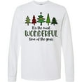 thumbnail image 3 of Inktastic It's the Most Wonderful Time of the Year Fun Christmas Trees Long Sleeve T-Shirt, 3 of 5