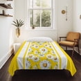 thumbnail image 4 of Yellow Daisy Large Tapestry for Bedroom Wall Hanging Tapestry, Farmhouse Floral Yellow Striped Ceiling Backdrop Tapestries Poster Blanket Wall Decor for Teens Room Living Room Dorm 100" x 59", 4 of 8