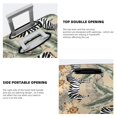 thumbnail image 4 of Travel Luggage Cover Protector - zebra Tropical palm leave beige Anti-Scratch Suitcase Covers Fits 18-32 Inch Luggage, 4 of 5